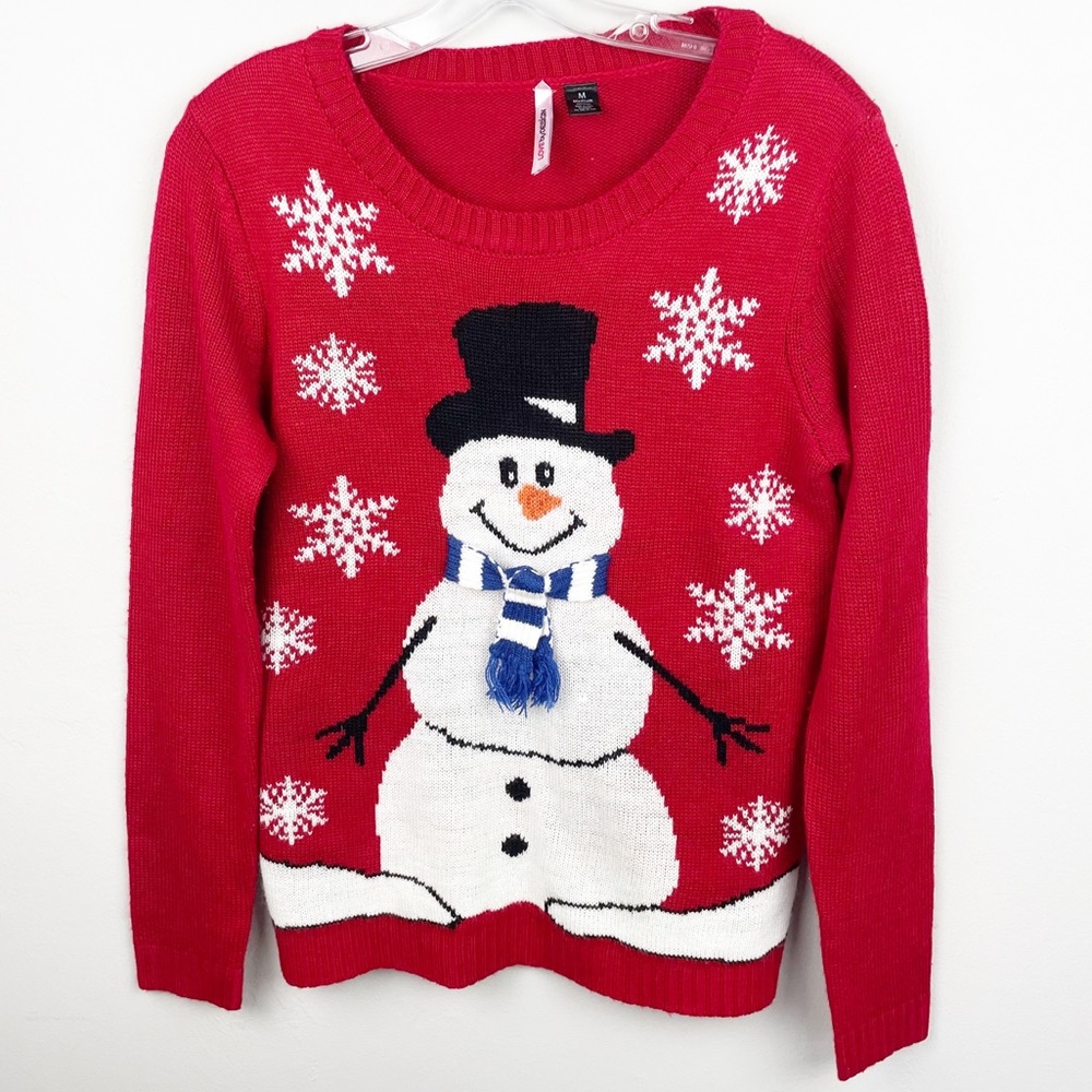 Love by Design Frosty the Snoman Holiday Sweater Size M